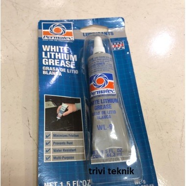 Permatex 80345 white lithium grease, pelumas gemuk lithium putih wl 9