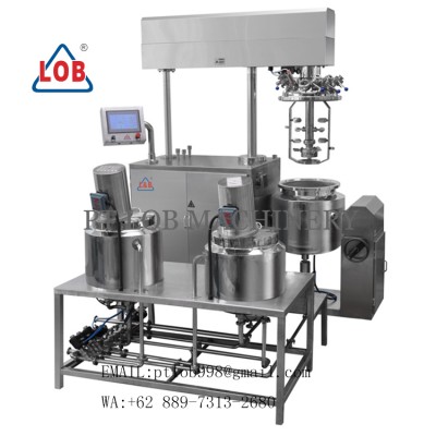 Vacuum Homogenizer Mixing Tank untuk produksi sabun 200L PT. LOB Machinery Jaya