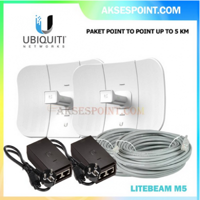Paket Point to Point LItebeam M5 full setting up to 3 KM