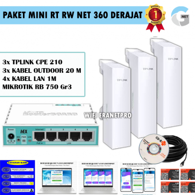 Paket Hotspot Voucher 100 USER CPE-210 Gnet