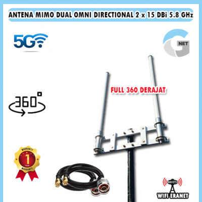 antena wifi Gnet dual directional 2x15 DBi 5.8 GHz