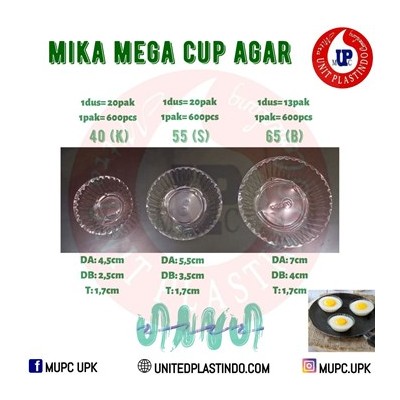 MIKA MEGA CUP AGAR-AGAR / MIKA SAOS PT. MITRA UNIT PLASTINDO CEMERLANG