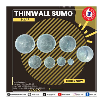 THINWALL SUMO BULAT / CUP PUDING / CUP SAOS