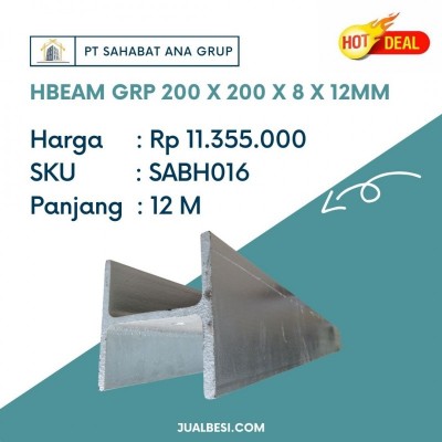HBEAM GRP 200 X 200 X 8 X 12MM