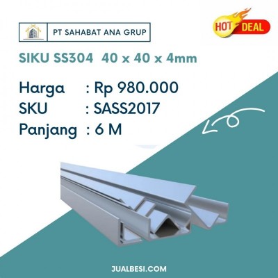 SIKU SS304  40 x 40 x 4mm