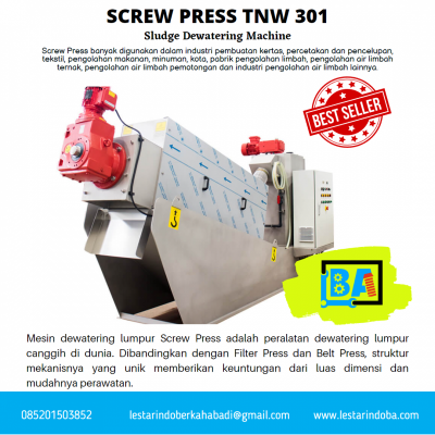 Screw Press TNW 301 Sludge Dewatering Sistem Di Semarang