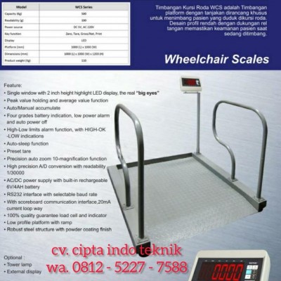 Timbangan Kursi Roda - Wheelchair Scales Untuk Rumah Sakit