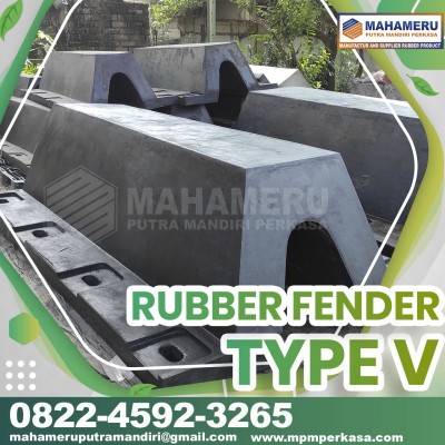 RUBBER FENDER TIPE V 600H - KARET FENDER DERMAGA TIPE V KAPASITAS 600H DI MOROWALI