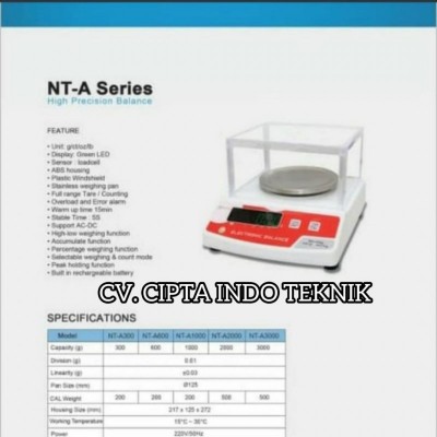 TIMBANGAN EMAS NEWTECH 1000 g x 0,01 NT - A Series