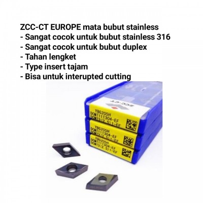 DCMT 11T304-EF YBG205H MATA BUBUT STAINLESS