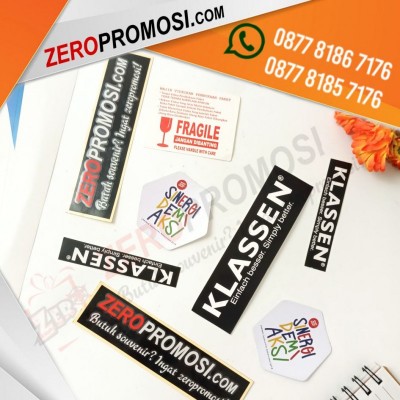 Sticker Cromo Custom Untuk Souvenir Label Cutting Murah