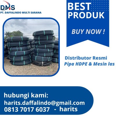 Distributor pipa HDPE murah | pipa HDPE 4 Inch 50 meter/roll