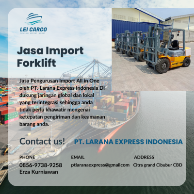 Jasa Import Forklift Borongan