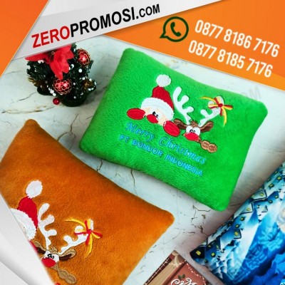 Cetak Custom Bantal Natal Merry Christmas Souvenir
