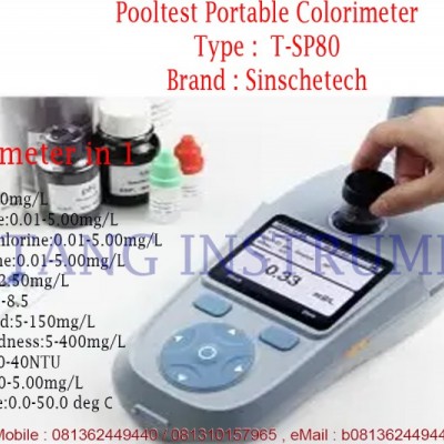 Pooltest Portable Colorimeter T-SP80  ( 11 Parameter ) Sinschetech Distributor Indonesia