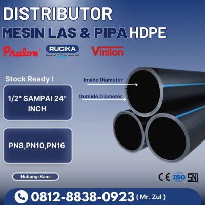 Pipa Hdpe Rucika 1-1/4 Inch 40 mm PN 16 - Distributor Pipa Hdpe Murah
