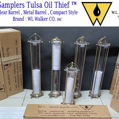 081362449440 Oil Tulsa WL Walker Clear Barrel COMPACT STYLE ALUMINUM BARREL BRASS BARREL