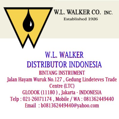 WL Walker Distributor Indonesia WL WALKER JAKARTA SOLE AGENT WL WALKER INDONESIA