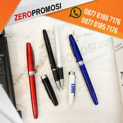 Pen Promosi Gel Metalik 827 Model Tutup Cabut