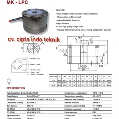 Load Cell MK- LPC Merk MK CELLS