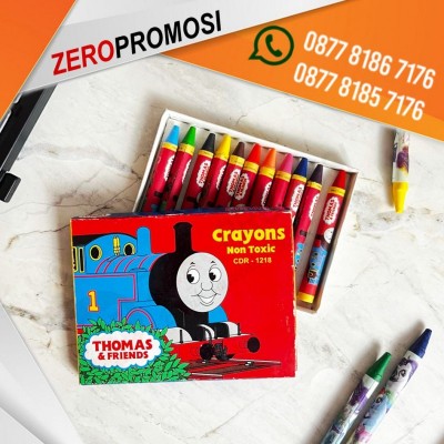 Set Crayon Tipe Cdr-12c Custom Packaging Full Color