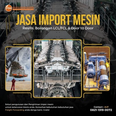 Jasa Import Mesin / Sparepart Dll