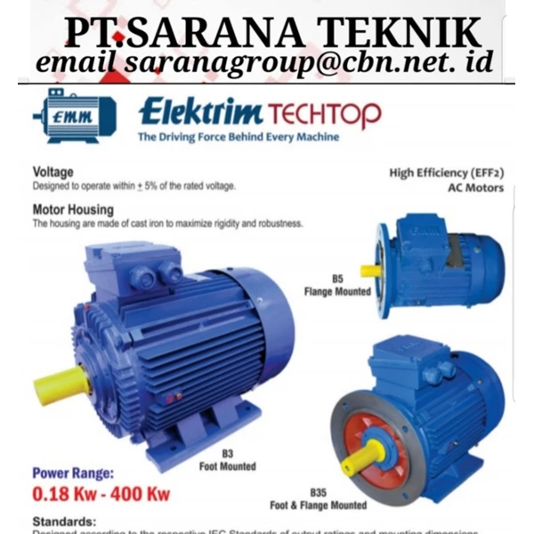 Elektrim Induction Motor Supplier Indonesia