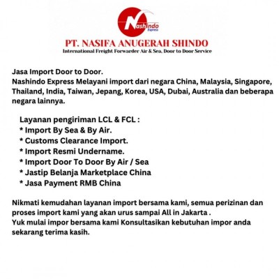 Dijual Jasa Import Door to Door Amerika ke Jakarta Amanah & Professional