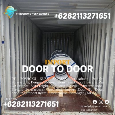 JASA IMPORT BORONGAN  DOOR TO DOOR MESIN
