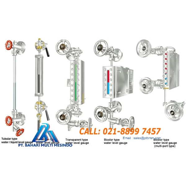 TUBULAR LEVEL GAUGE STAINLES DAN BRASS