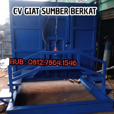 Restraining Box Alat Perebah Sapi Hidrolik