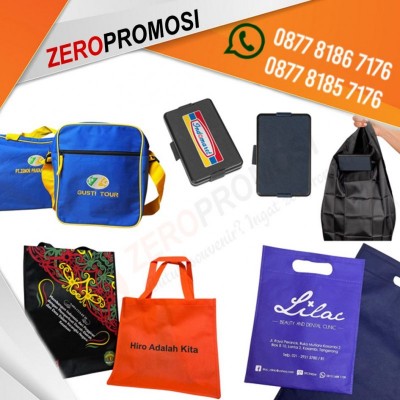 Jual Aneka Tas Custom Logo -  Spunbond, Goodie Bag, Ransel Perusahaan