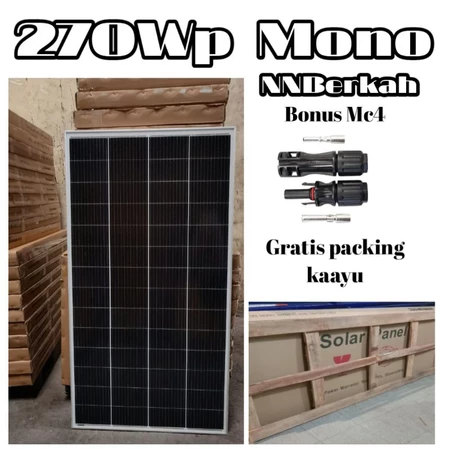 Solar Panel Maysun 270Wp Mono Solar Cell Panel Surya Pembangkit Listrik Tenaga Surya