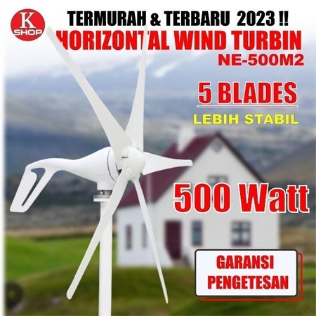 Turbin Angin | Wind Turbine 500W + Controller | Wind turbine | Wind Generator