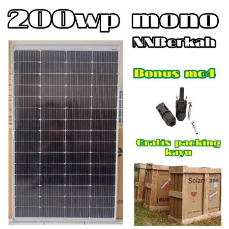 Solar Panel Maysun 200wp Mono Solar Cell Panel Surya Pembangkit Tenaga Surya