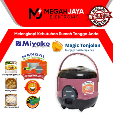 MIYAKO RICE COOKER / MAGIC COM MCM606 / MCM 606 / MCM-606 (0,6 LITER) GARANSI RESMI