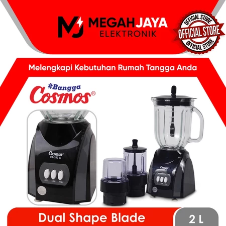 COSMOS BLENDER 3 IN 1 CB282G / CB-282G / CB 282G (KACA / 2 LITER) GARANSI RESMI