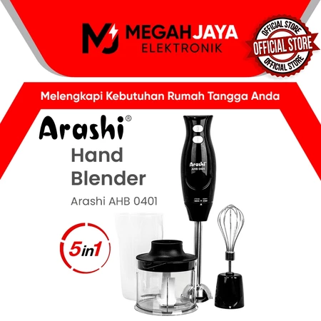 ARASHI BLENDER TANGAN / HAND BLENDER / MIXER / CHOPPER 5 IN 1 AHB 0401 / AHB0401 [GARANSI RESMI]