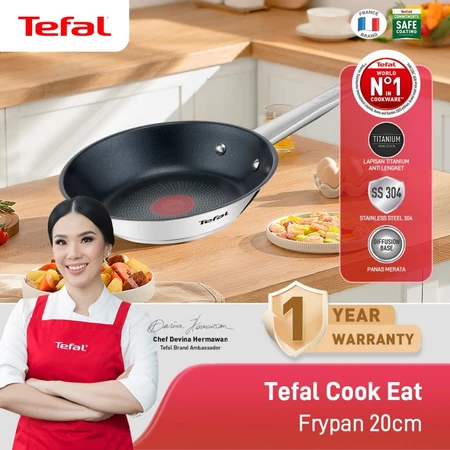 Tefal Wajan Induksi Anti Lengket / Penggorengan / Pan - Series Cook Eat - Semua Kompor - Garansi 1 Tahun
