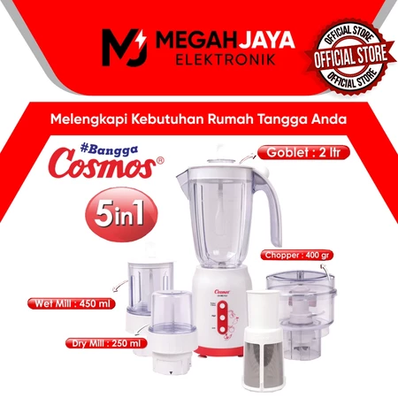 COSMOS BLENDER 5 IN 1 + CHOPPER CB802 PCF / CB-832 PCF / CB 802 PCF (PLASTIK / 2 LITER)