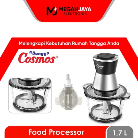 COSMOS CHOPPER / FOOD PROCESSOR FP32 / FP 323 / FP-32 + PENGUPAS BAWANG (KACA / 1,7 LITER) GARANSI RESMI