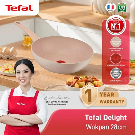Tefal Delight Wokpan 28cm - Premium Cookware / Wajan Anti Lengket