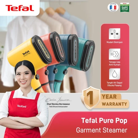 Tefal Setrika Uap Pure Pop Series - Garment Steamer Handheld 70ml - Garansi 1 Tahun