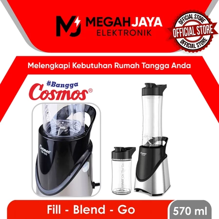COSMOS BLENDER CB 522 / CB522 / CB-522 ON THE GO (PLASTIK / 400 ML + 570 ML) GARANSI RESMI