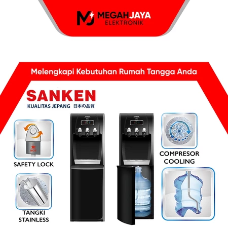 DISPENSER SANKEN GALON BAWAH HWD-C500E / HWD C 500 E (NORMAL, COLD AND HOT) GARANSI RESMI