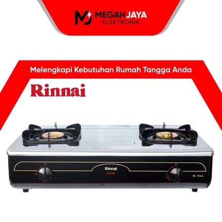 RINNAI KOMPOR RI 712A / RI-712A / RI 712 A / RI712 A (2 TUNGKU) GARANSI RESMI