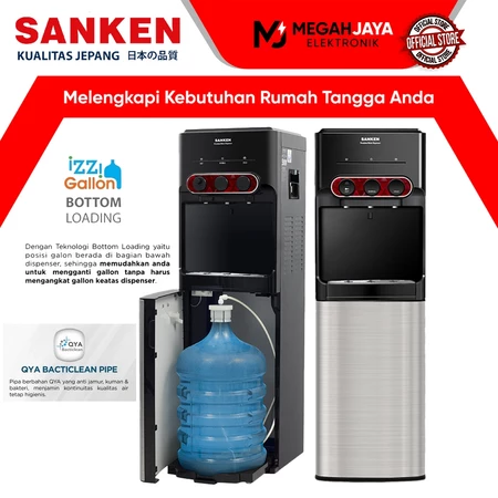 DISPENSER SANKEN GALON BAWAH HWD-C535IC / HWD C 535 IC (NORMAL, COLD AND HOT) GARANSI RESMI