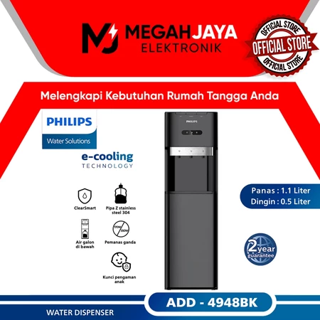 PHILIPS DISPENSER GALON BAWAH ADD 4948 BK / ADD4948 (NORMAL, COLD AND HOT) GARANSI RESMI