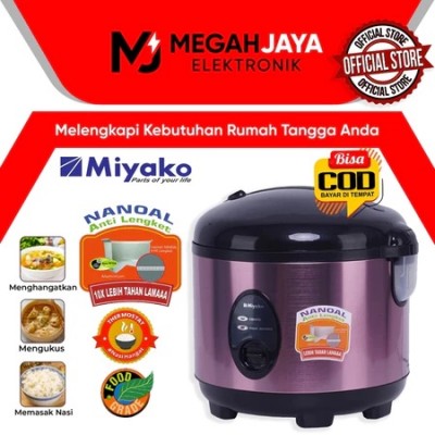 RICE COOKER / MAGIC COM MIYAKO 3 IN 1 MCM-508 SBC ANTI LENGKET NANOAL / MCM 508 SBC (1,8 LITER)