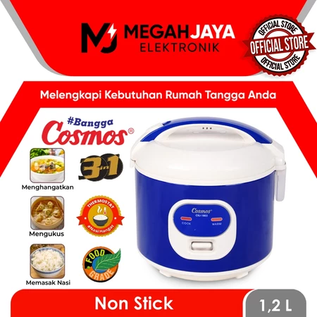 COSMOS RICE COOKER / MAGIC COM CRJ1803 / CRJ 1803 / CRJ-1803 (1,2 LITER) GARANSI RESMI